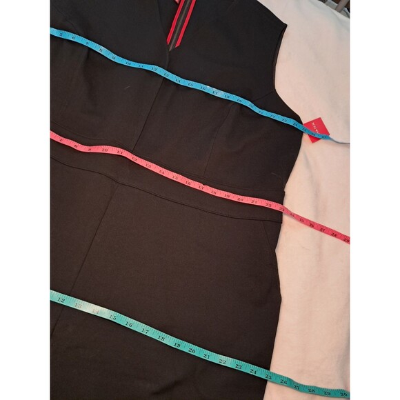 SPANX Perfect Sleeveless Jumpsuit Black Back Zipper Wide Leg Size 3X - Picture 9 of 12